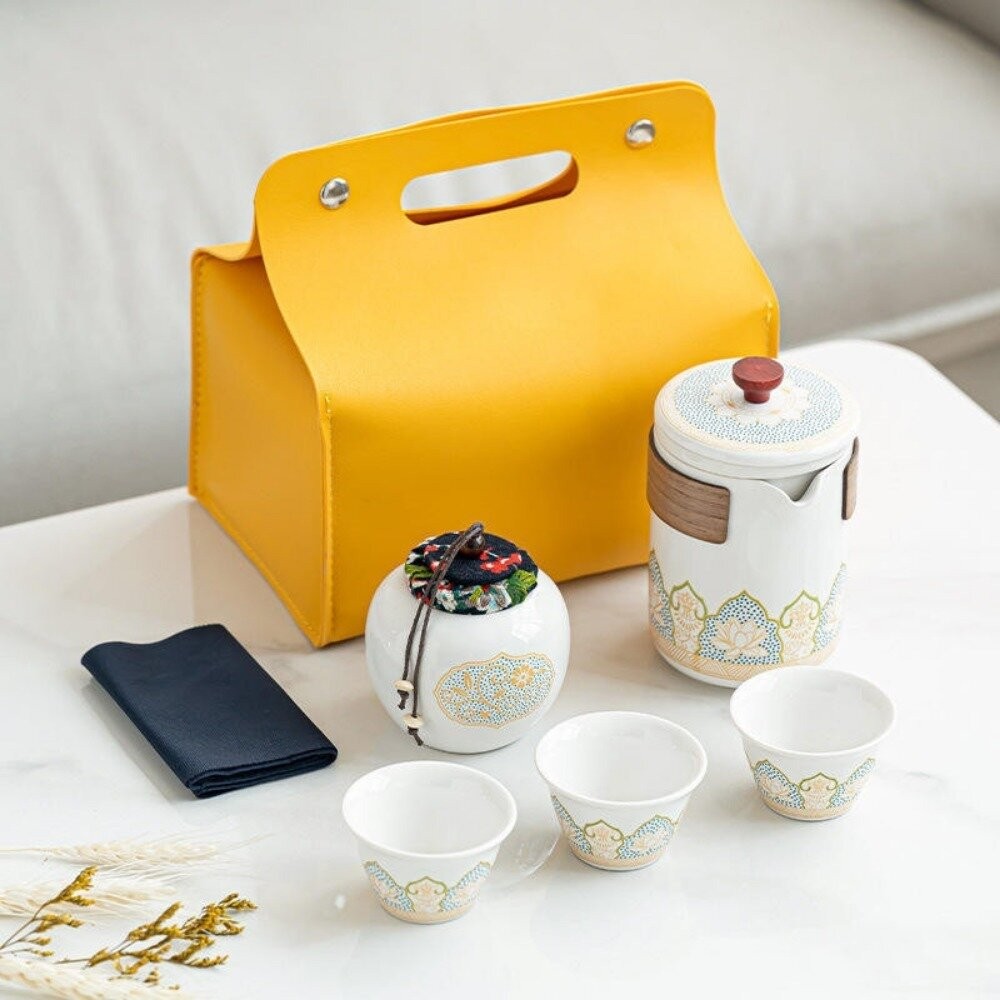 【台北士林*店面】精緻茶具禮盒隨行組 旅行茶具小套裝 便攜收納 陶瓷茶具 商務禮品 父親節 送禮-細節圖9