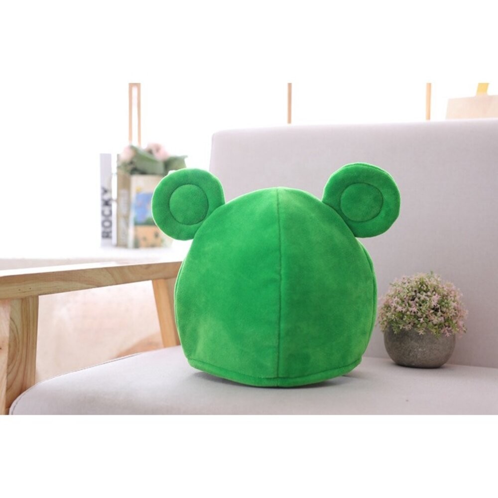 【實體店+發票】大眼青蛙頭套帽子 絨布頭套 卡通帽子 可愛 呆萌 網紅拍照專用 萬聖節 派對 交換禮物 送禮-細節圖6