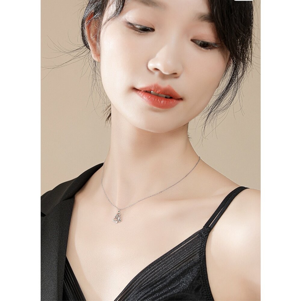 【實體店+發票】925銀小樹麋鹿項鏈 玫瑰金鎖骨鏈 高級輕奢 生日禮物 送女生 送禮-細節圖7