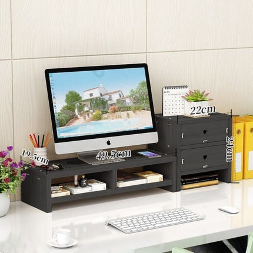 【實體店+發票】木製電腦增高架 螢幕增高收納架 電腦螢幕增高架木頭 送禮-細節圖9