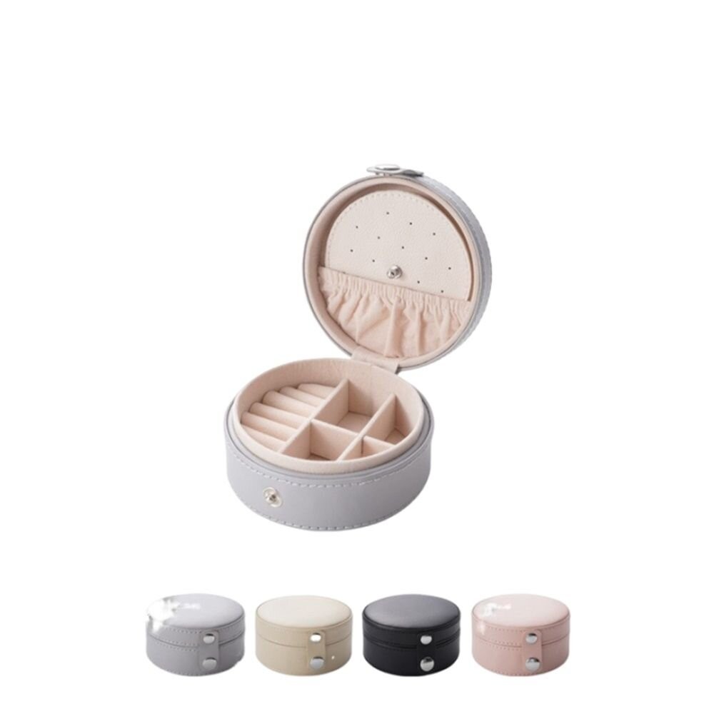 【實體店+發票】三層分隔迷你首飾盒 旅行便攜首飾收納盒 飾品收納盒 小首飾盒 珠寶盒 耳環盒 送禮 送禮-細節圖2