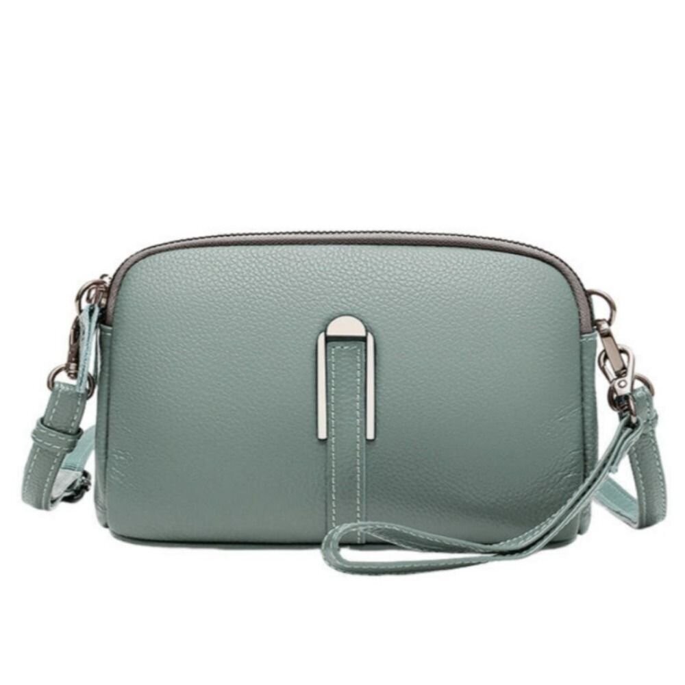 【實體店+發票】時尚真皮多層小方包 時尚百搭 休閒手拿包  頭層牛皮 斜挎包女 送禮-規格圖9