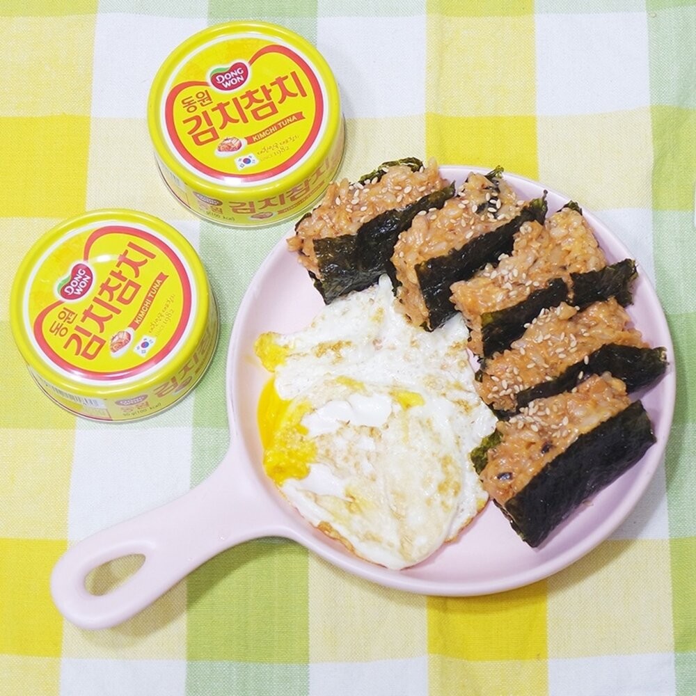 【實體店+發票】韓國DONGWON東遠鮪魚罐頭 100g 減醣料理 漢堡 早餐 魚油 健身 送禮-細節圖4