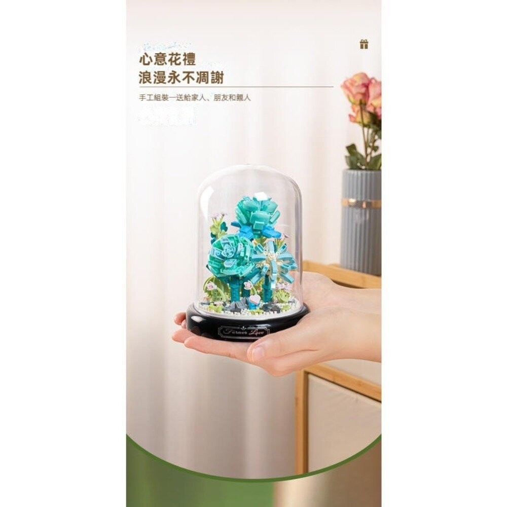 【實體店+發票】手作永生花禮 療癒系桌面擺飾 手工DIY花藝拼裝 創意禮物 真心意手作禮物 送禮-細節圖5
