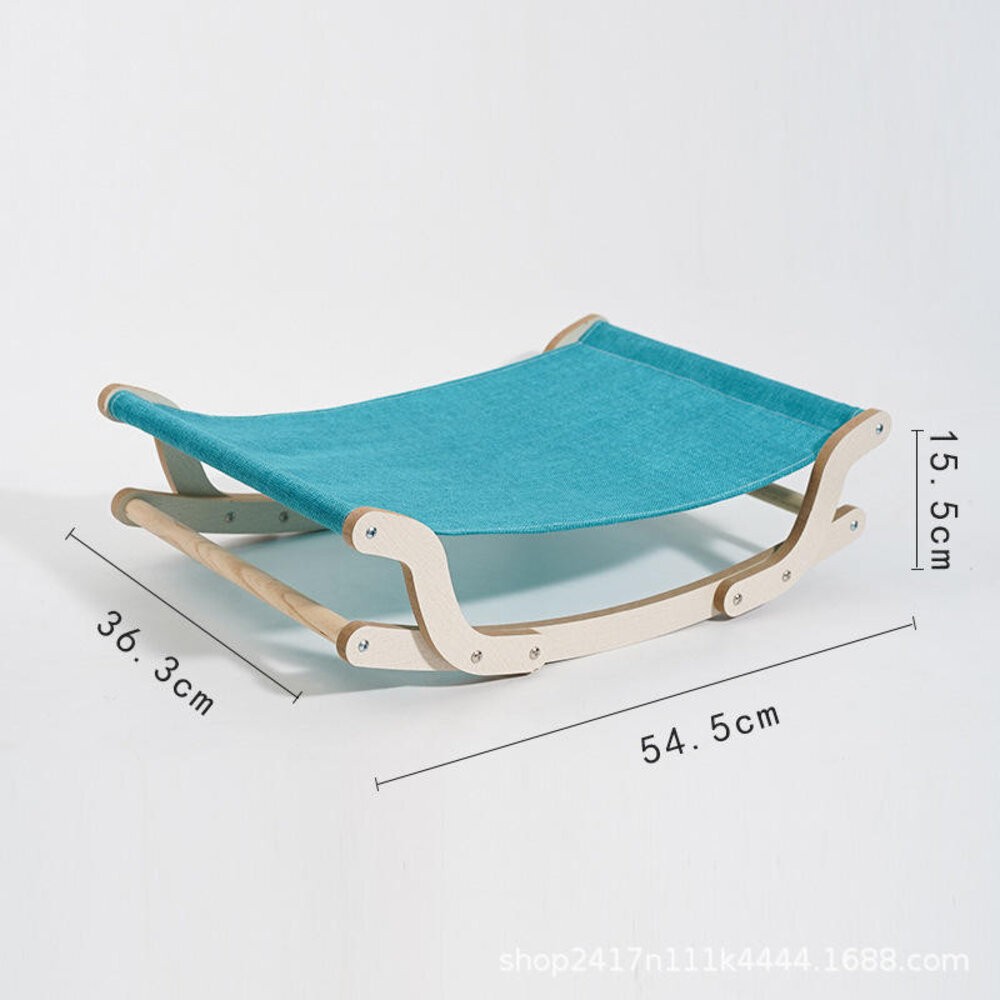 【實體店+發票】寵物實木搖搖吊床 猫窩 猫咪搖床 四季通用 狗床 寵物窩 猫床 送禮-規格圖9