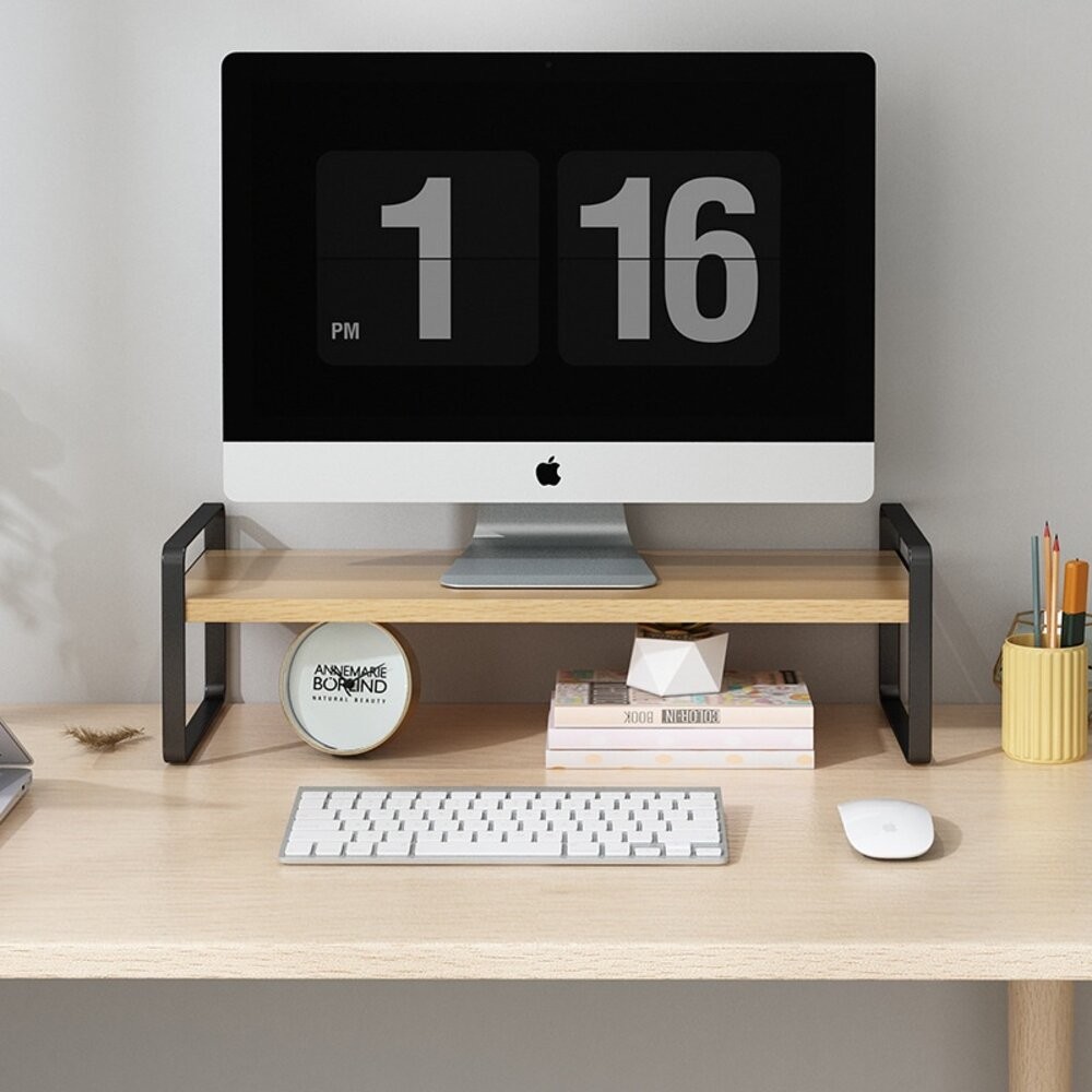 【實體店+發票】桌上型電腦增高架 辦公桌面收納架 桌面置物架 電腦墊高架 桌面收納 置物架 送禮-細節圖4