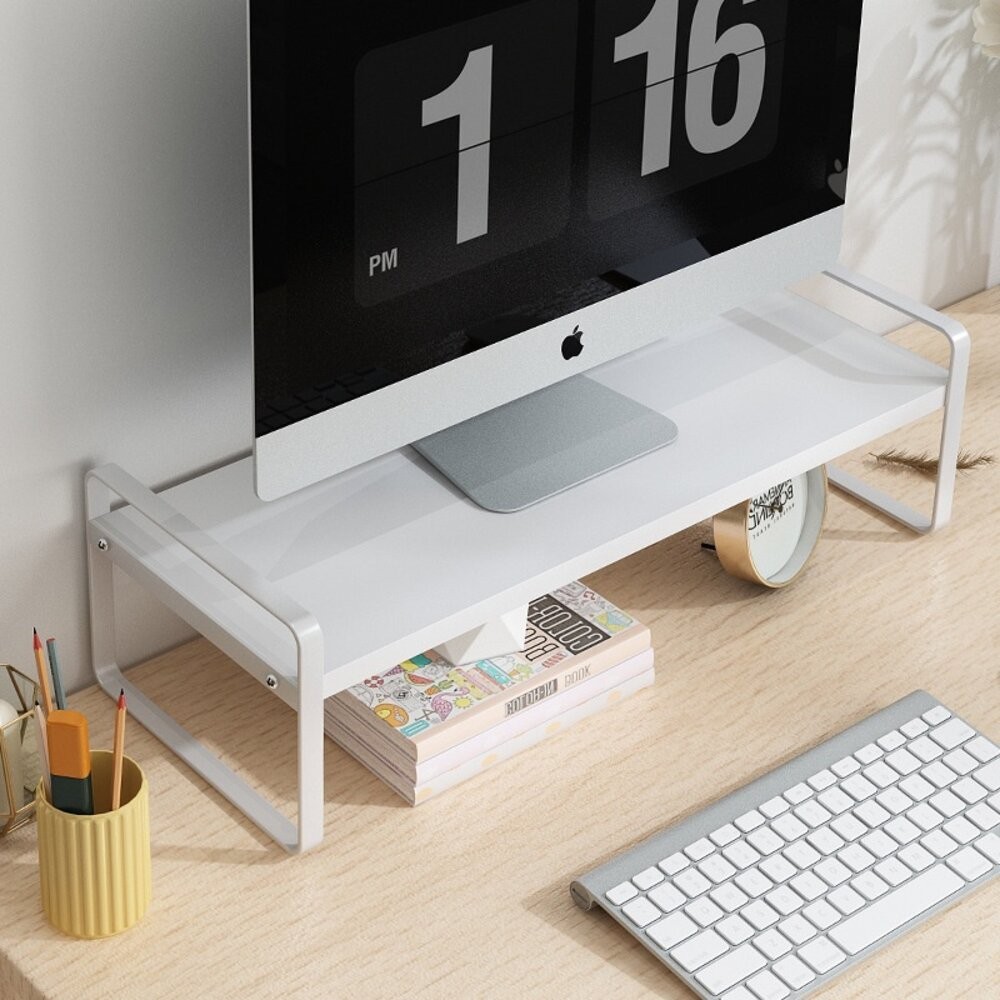 【實體店+發票】桌上型電腦增高架 辦公桌面收納架 桌面置物架 電腦墊高架 桌面收納 置物架 送禮-細節圖3