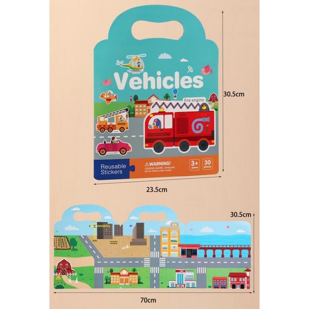 【實體店+發票】兒童益智反覆貼紙書 兒童啟蒙 早教寶寶 動手動腦 益智玩具 送禮-細節圖5