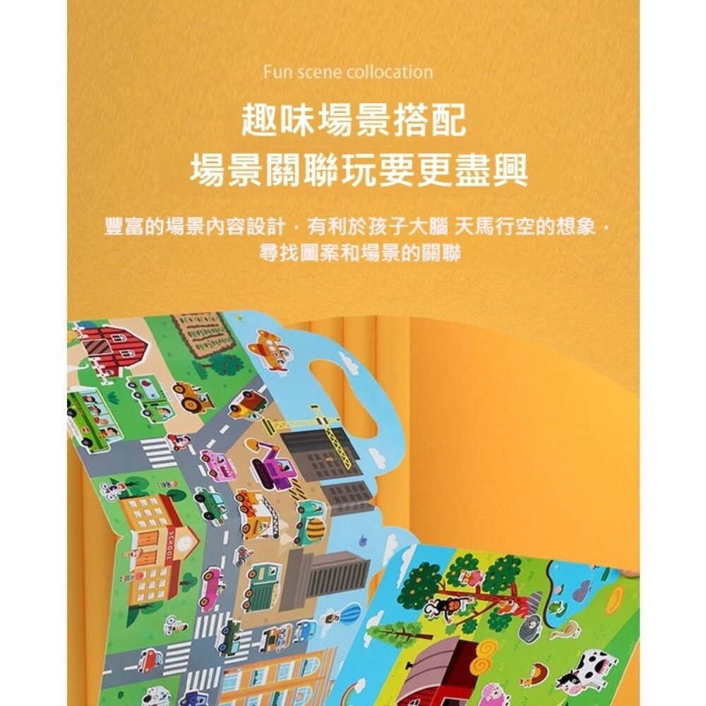 【台北士林*店面】兒童益智反覆貼紙書 兒童啟蒙 早教寶寶 動手動腦 益智玩具 送禮-細節圖2