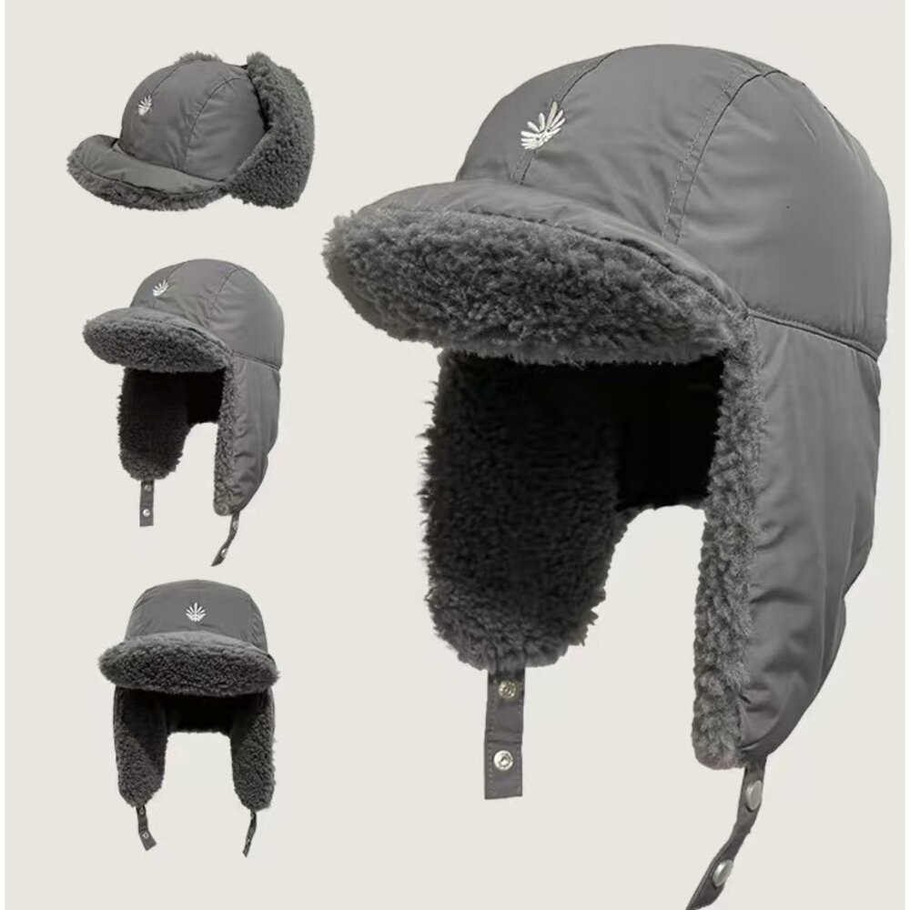 【實體店+發票】羽絨保暖帽 休閒時尚個性 羽絨雷鋒帽 女保暖 羽絨護耳帽 可愛 騎行防寒 飛行員帽子 送禮-細節圖5