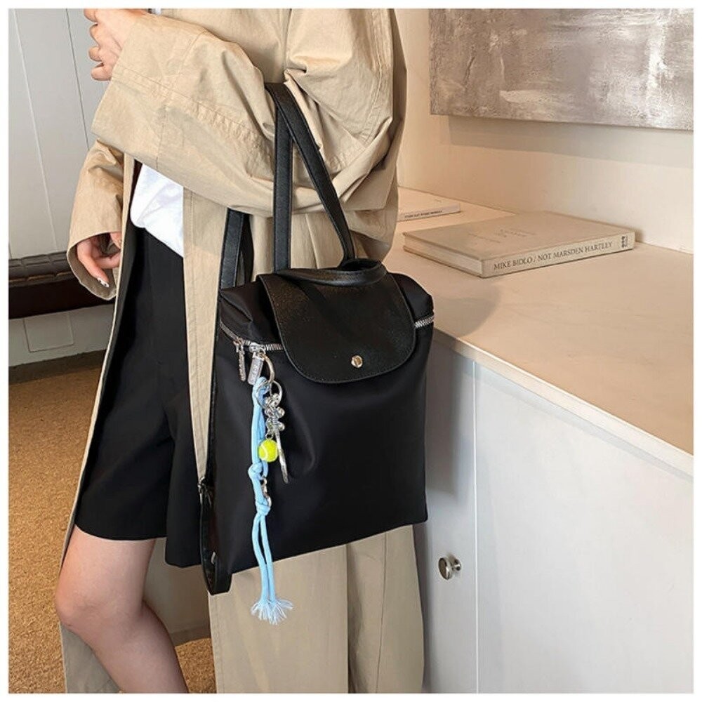 【實體店+發票】時尚耐磨雙肩小背包 女包 雙肩包 後背包 黑色包包 學生包 通勤包 休閒包 送禮-細節圖9