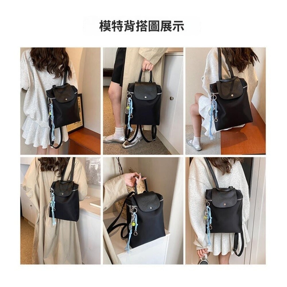 【台北士林*店面】時尚耐磨雙肩小背包 女包 雙肩包 後背包 黑色包包 學生包 通勤包 休閒包 送禮-細節圖10
