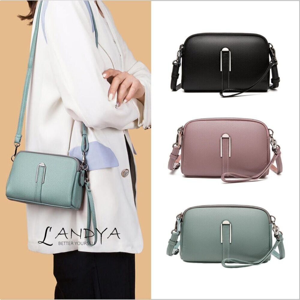 【實體店+發票】時尚真皮菱格紋單肩包 斜挎小包包 軟皮手拿包 時尚百搭 休閒手拿包  頭層牛皮 斜挎包女 送禮-細節圖8