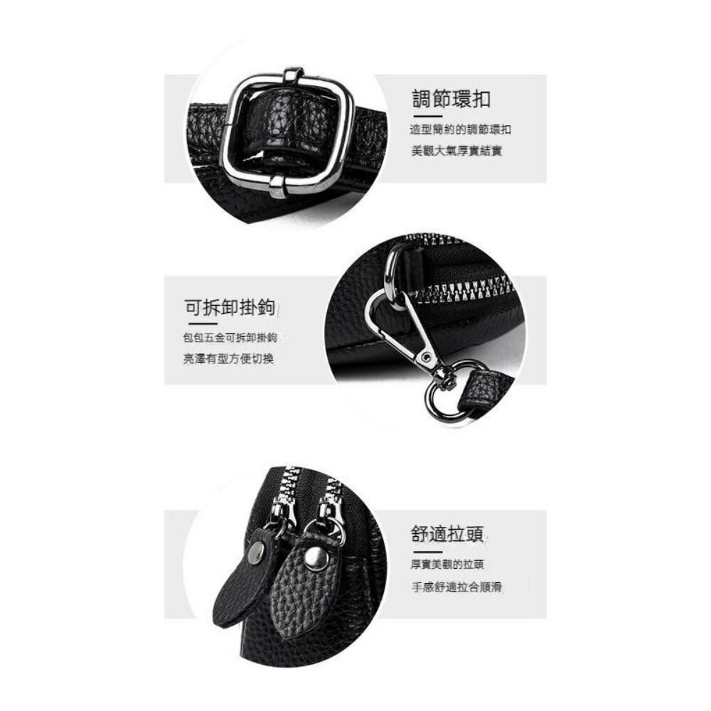 【台北士林*店面】時尚真皮菱格紋單肩包 斜挎小包包 軟皮手拿包 時尚百搭 休閒手拿包  頭層牛皮 斜挎包女 送禮-細節圖11