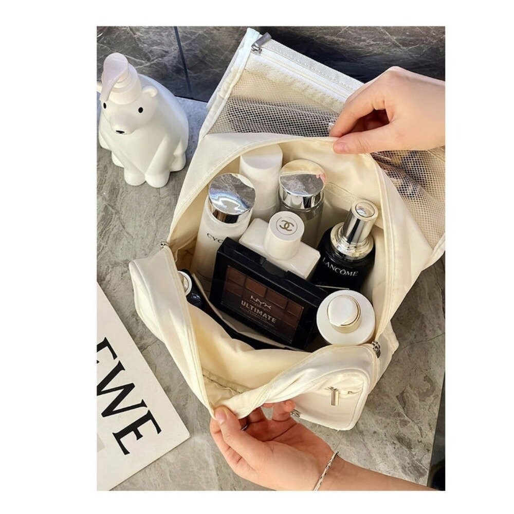 【實體店+發票】手提大容量化妝品收納包 旅行收納 旅行收納 美妝工具包 掛式收納包 大容量 網美必備 質感包款 送禮-細節圖8