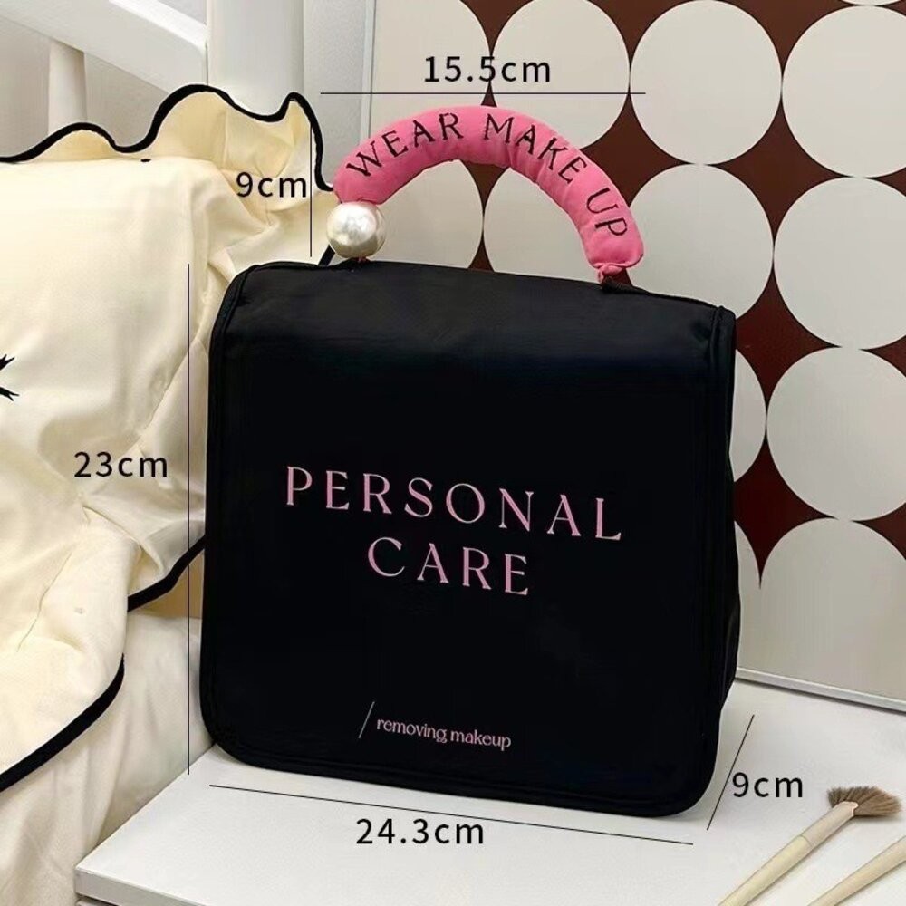 【台北士林*店面】手提大容量化妝品收納包 旅行收納 旅行收納 美妝工具包 掛式收納包 大容量 網美必備 質感包款 送禮-規格圖9