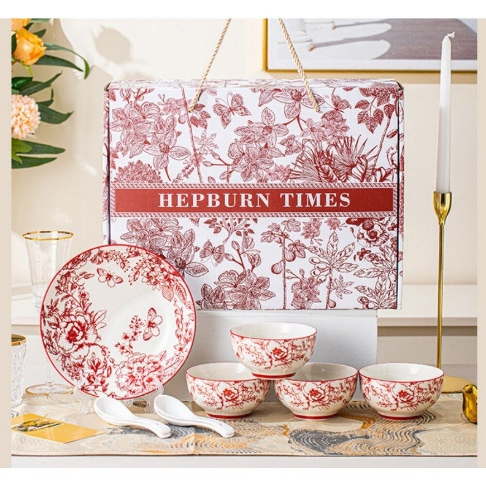 【實體店+發票】赫本時代精美餐具禮盒 居家餐具 陶瓷碗盤 質感餐具組 送禮首選 居家生活 收納美學送禮-細節圖9