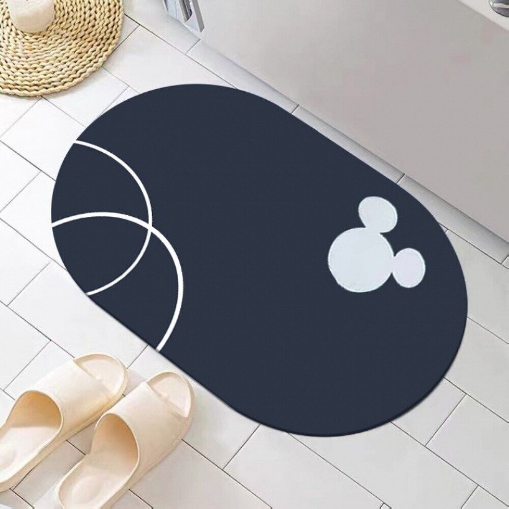 【實體店+發票】米奇浴室矽藻土地墊 軟矽藻泥地墊 浴室吸水地墊 浴室腳踏墊 浴室腳墊 廁所防滑墊 送禮-細節圖6