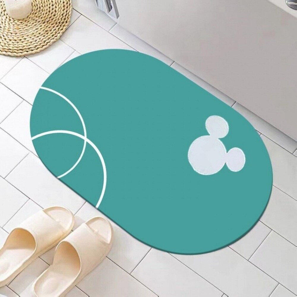 【實體店+發票】米奇浴室矽藻土地墊 軟矽藻泥地墊 浴室吸水地墊 浴室腳踏墊 浴室腳墊 廁所防滑墊 送禮-規格圖6