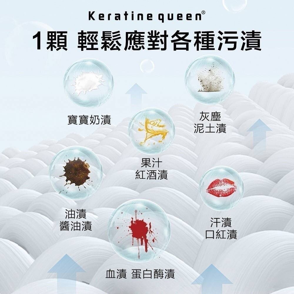 【實體店+發票】Keratine queen 3D/4D 洗衣球 洗衣球 去污柔順香味 3合一4合一 多功能 高效清淨-細節圖5