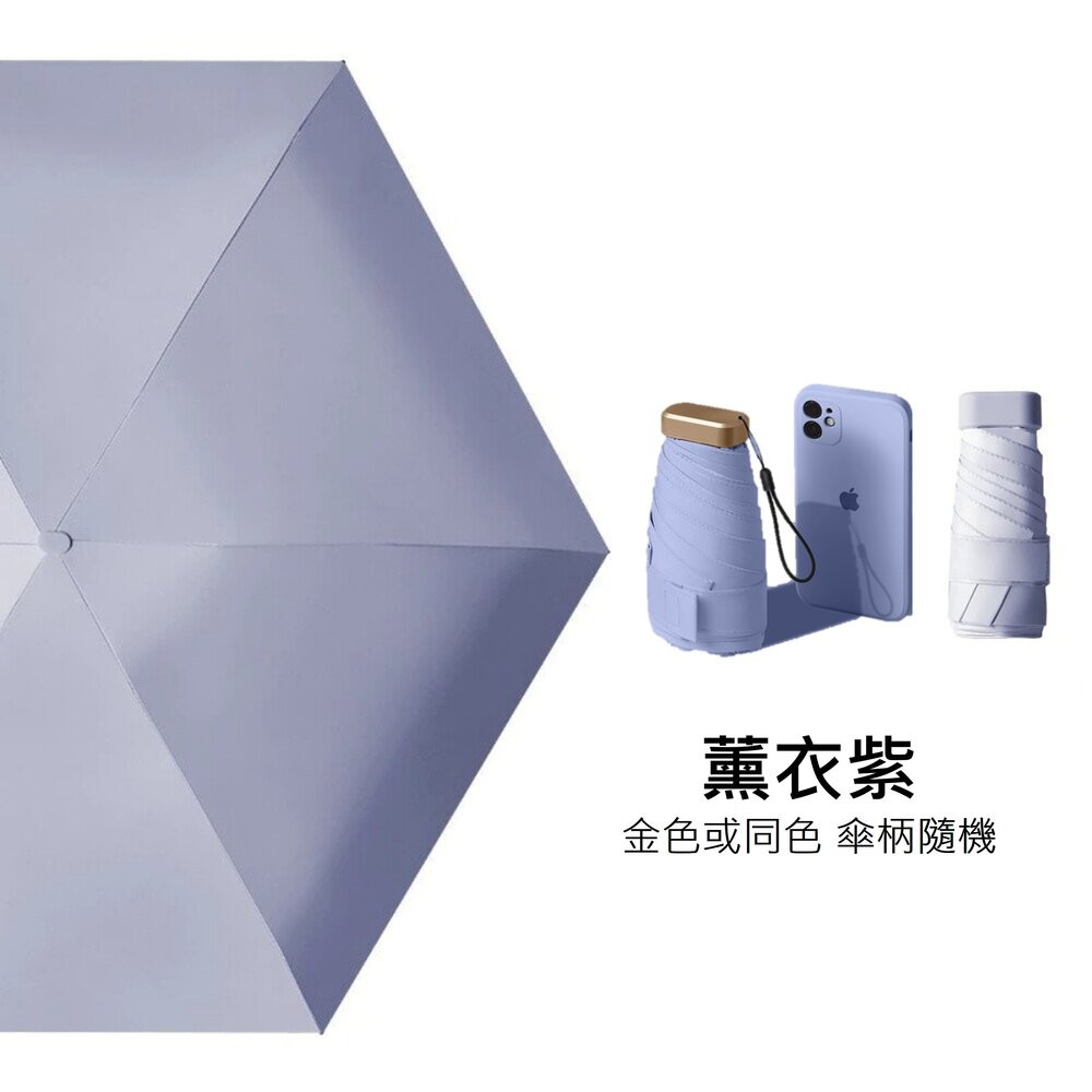 【實體店+發票】清新圖案六折扁迷你傘 防曬傘 折疊口袋傘 便攜遮陽傘 小清新陽傘 旅遊必備雨傘 送禮-規格圖11