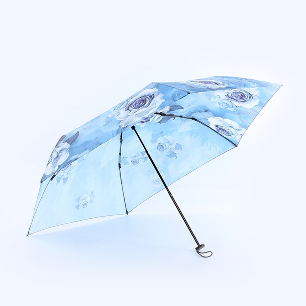 【台北士林*店面】小清新碳纖維花卉羽毛傘 花朵晴雨傘 旅行雨具 輕便傘 輕巧便攜傘 送禮-規格圖9