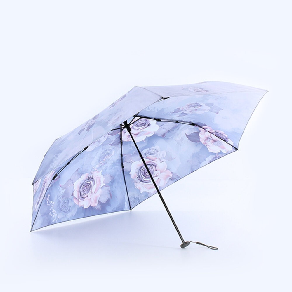 【台北士林*店面】小清新碳纖維花卉羽毛傘 花朵晴雨傘 旅行雨具 輕便傘 輕巧便攜傘 送禮-規格圖9