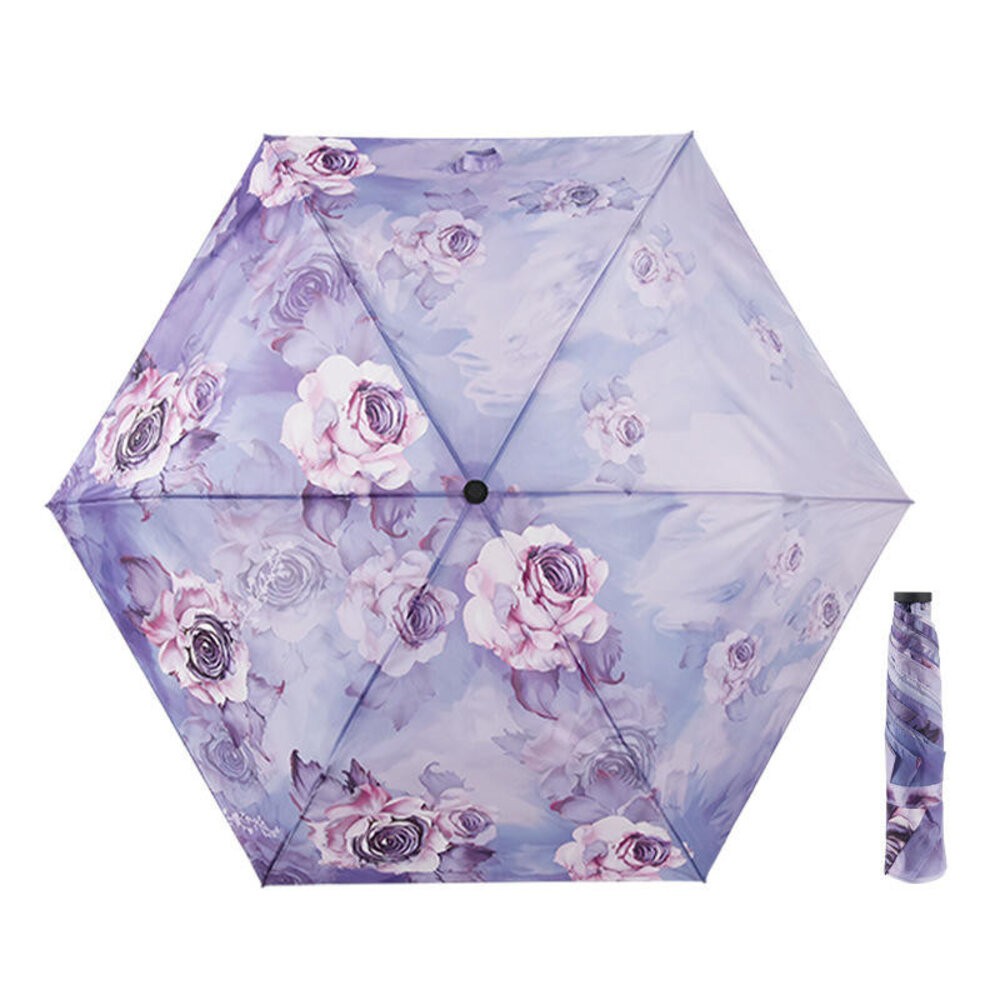 【台北士林*店面】小清新碳纖維花卉羽毛傘 花朵晴雨傘 旅行雨具 輕便傘 輕巧便攜傘 送禮-規格圖9
