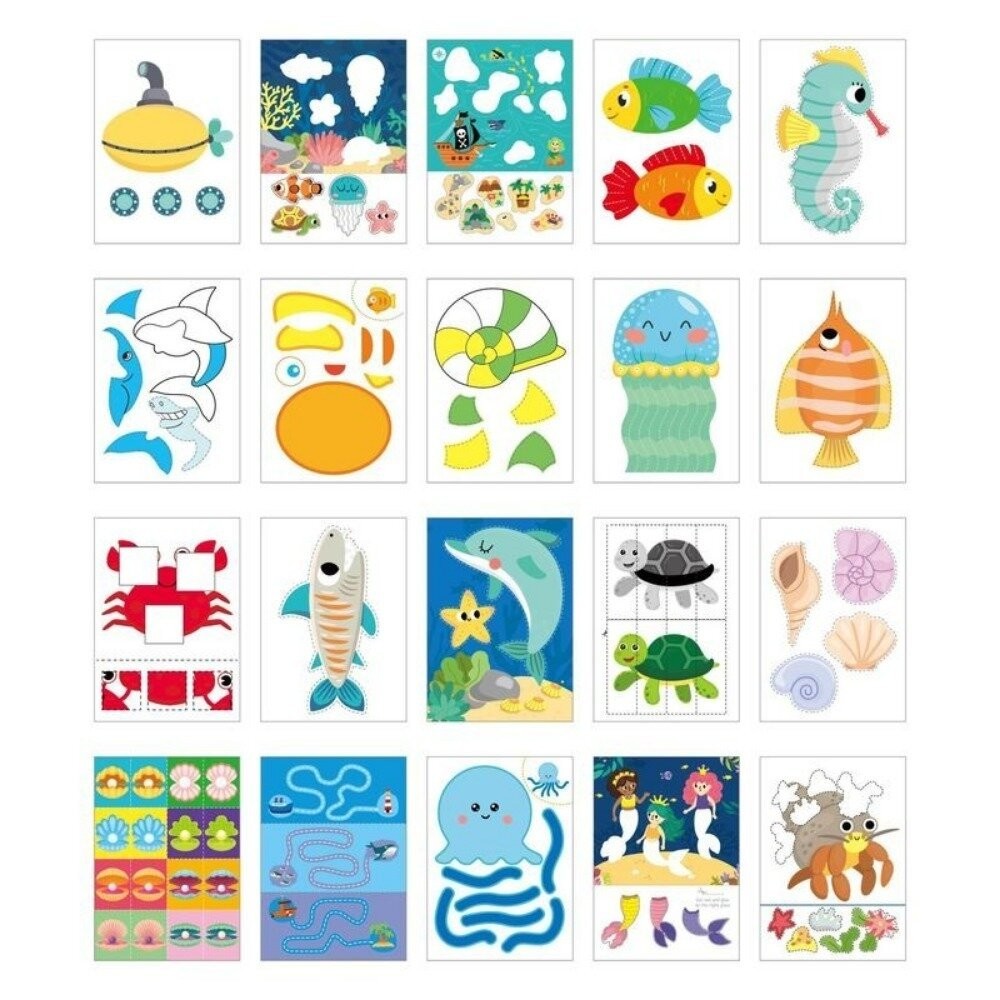 【實體店+發票】卡通趣味兒童剪紙書 兒童剪紙書 幼兒園手工DIY 親子互動 益智啟蒙玩具 卡通趣味 手工材料 兒童玩具-細節圖7