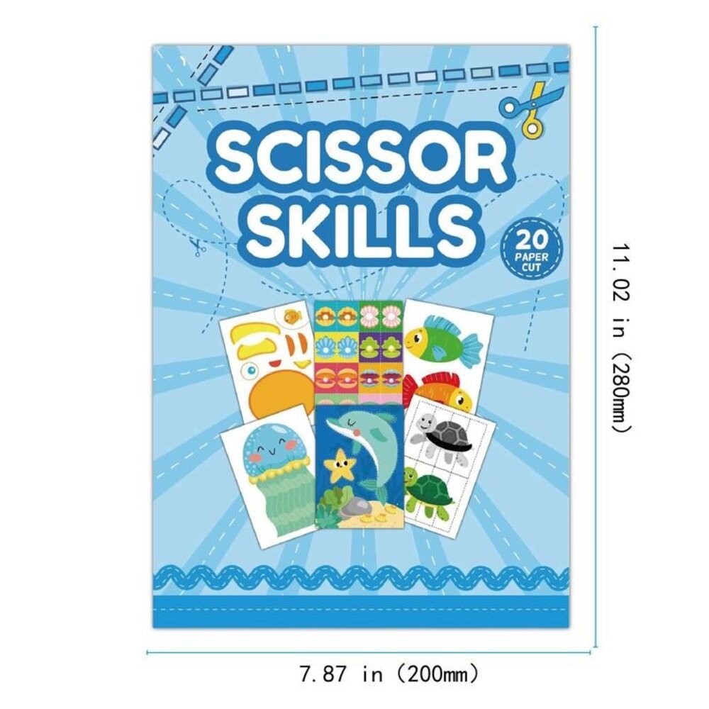 【實體店+發票】卡通趣味兒童剪紙書 兒童剪紙書 幼兒園手工DIY 親子互動 益智啟蒙玩具 卡通趣味 手工材料 兒童玩具-規格圖8