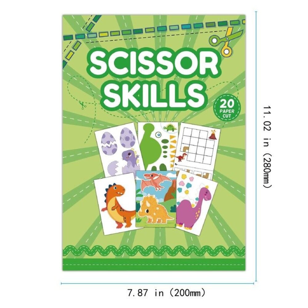 【實體店+發票】卡通趣味兒童剪紙書 兒童剪紙書 幼兒園手工DIY 親子互動 益智啟蒙玩具 卡通趣味 手工材料 兒童玩具-規格圖8