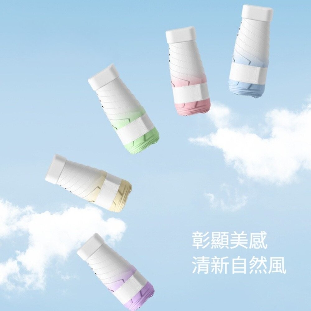 【台北士林*店面】時尚漸層迷你口袋傘 六折漸變色雨傘 折疊傘 防曬傘 黑膠傘 晴雨兩用 加固加厚 送禮-細節圖2