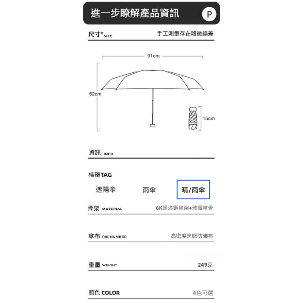 【實體店+發票】自然彩繪迷你口袋傘 迷你油畫傘 五摺傘 晴雨傘 防曬黑膠傘 輕量傘 抗風傘 掌心傘 送禮-細節圖5