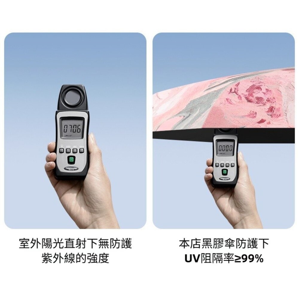 【實體店+發票】自然彩繪迷你口袋傘 迷你油畫傘 五摺傘 晴雨傘 防曬黑膠傘 輕量傘 抗風傘 掌心傘 送禮-細節圖9