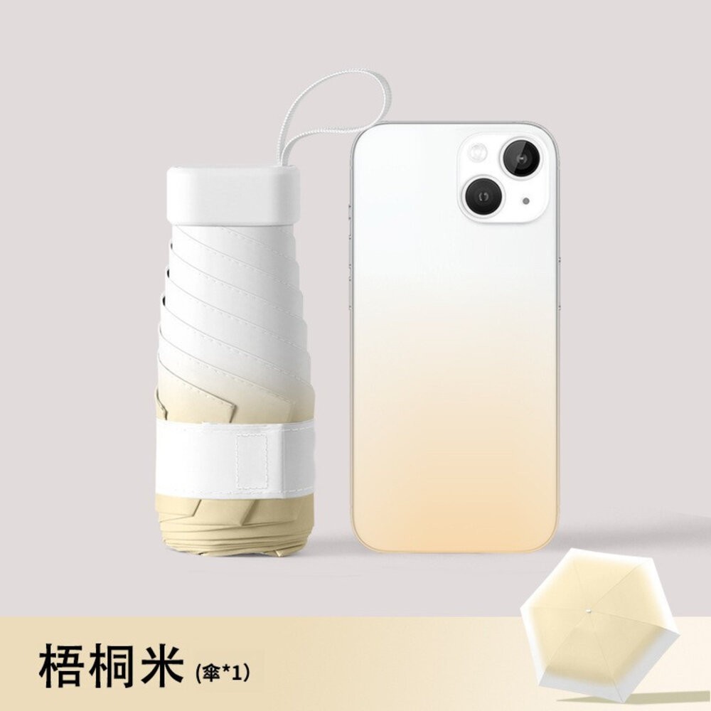 【實體店+發票】自然彩繪迷你口袋傘 迷你油畫傘 五摺傘 晴雨傘 防曬黑膠傘 輕量傘 抗風傘 掌心傘 送禮-規格圖11