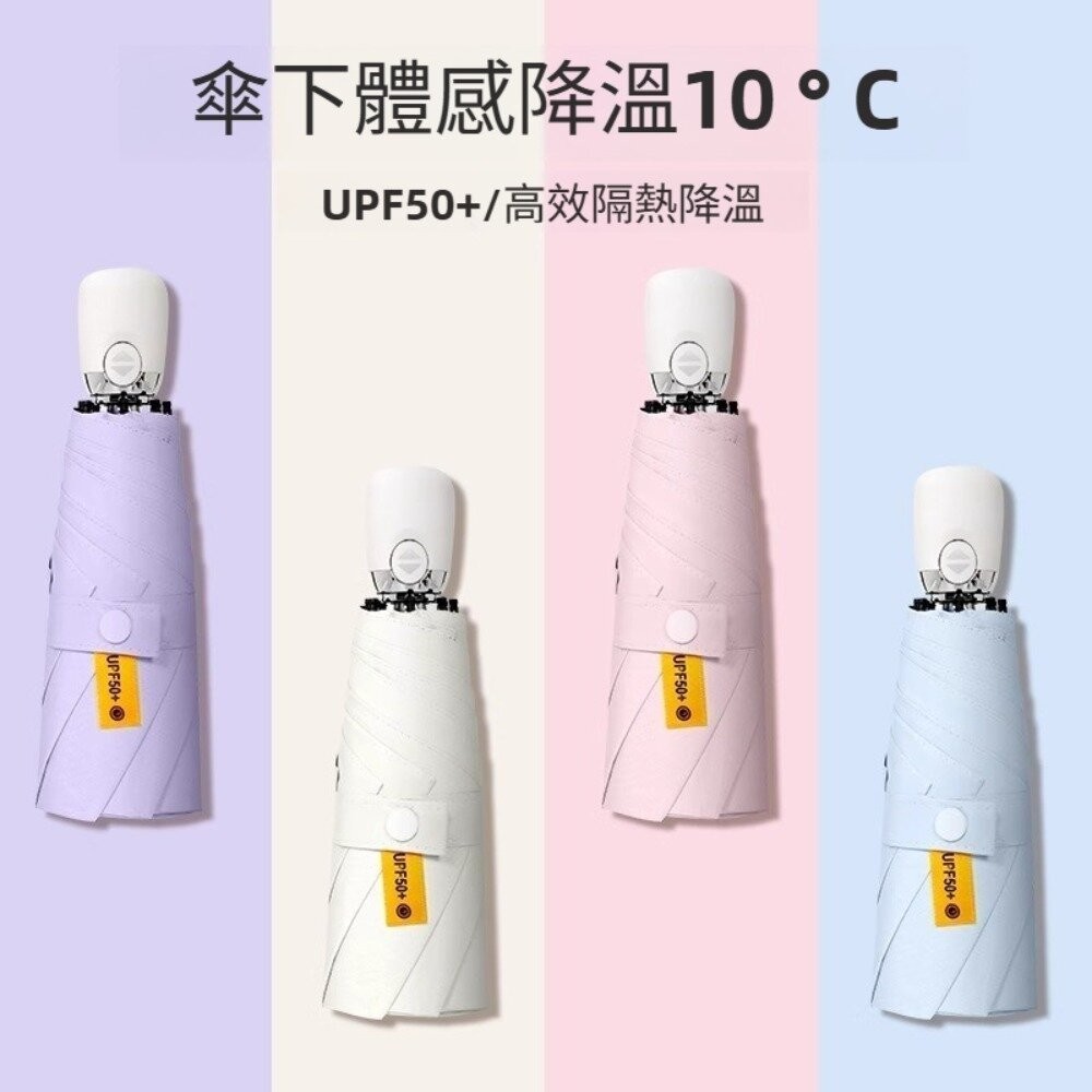 【實體店+發票】五折迷你自動傘 折疊黑膠晴雨傘 兩用迷你便攜雨傘 防曬 防紫外線 遮陽 太陽傘 送禮-細節圖7