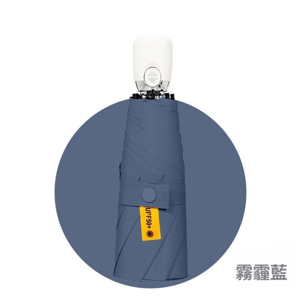 自動五折黑膠霧霾藍