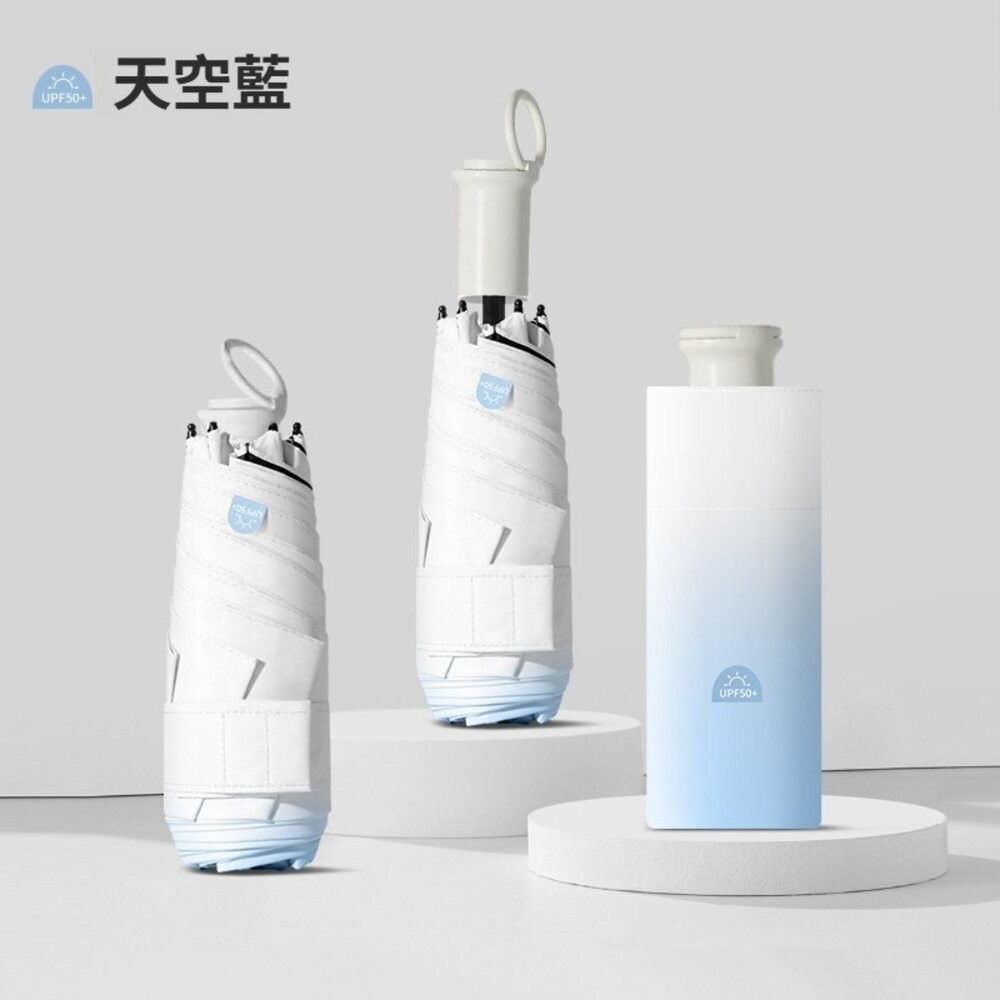 【台北士林*店面】魔術藏手柄五折傘 MINI 漸變晴雨兩用傘 防曬傘 輕巧便攜 魔術手柄 防風傘 防紫外線 送禮-規格圖11