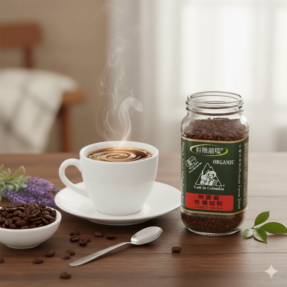 【實體店+發票】【囍瑞BIOES】有機阿拉比卡即溶咖啡 阿拉比卡 100g 日本/歐盟/美國有機認證 BIO-GREEN-細節圖3