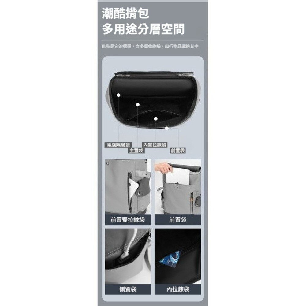 【實體店+發票】潮男防水大容量雙肩包 大容量防潑水後背包 電腦背包 旅行背包 休閒背包 學生背包 上班族 送禮-細節圖3