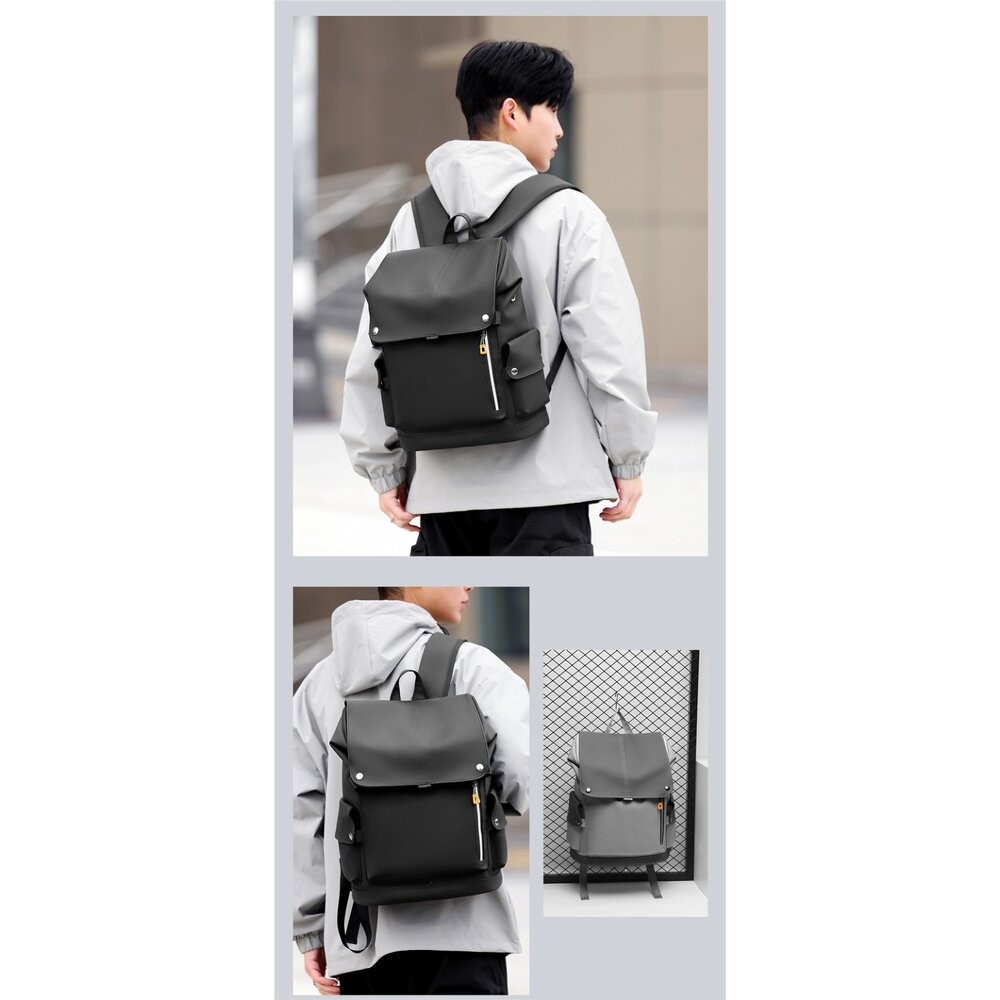 【實體店+發票】潮男防水大容量雙肩包 大容量防潑水後背包 電腦背包 旅行背包 休閒背包 學生背包 上班族 送禮-細節圖4