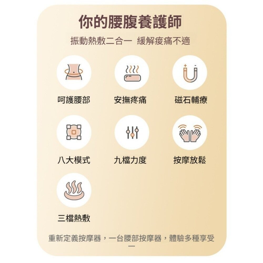 【台北士林*店面】健身腰帶 熱敷按摩 磁石 按摩放鬆 久坐族必備 送禮首選 送禮-細節圖11