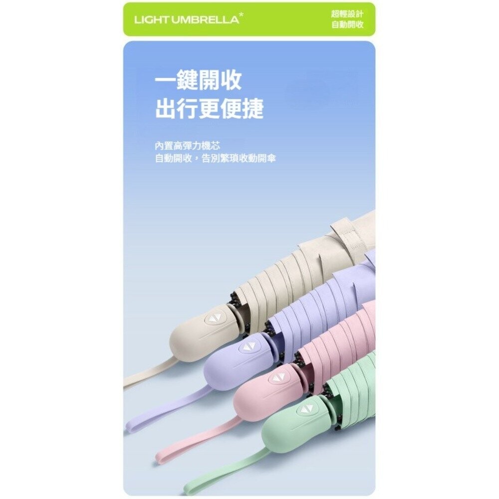 【實體店+發票】三折超輕自動傘 超輕六骨自動傘 雨傘雨具 防曬傘 抗uv傘 多巴胺 自動開收 超輕設計 送禮-細節圖6