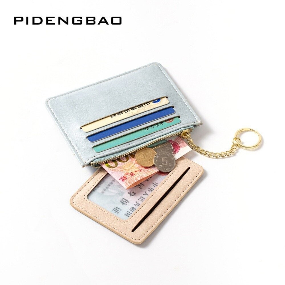 【實體店+發票】多功能皮革卡夾零錢包 可拆卸兩用錢包卡包 女用錢包 多功能小錢包 零錢包 cardbag 輕巧 時尚 送-細節圖5