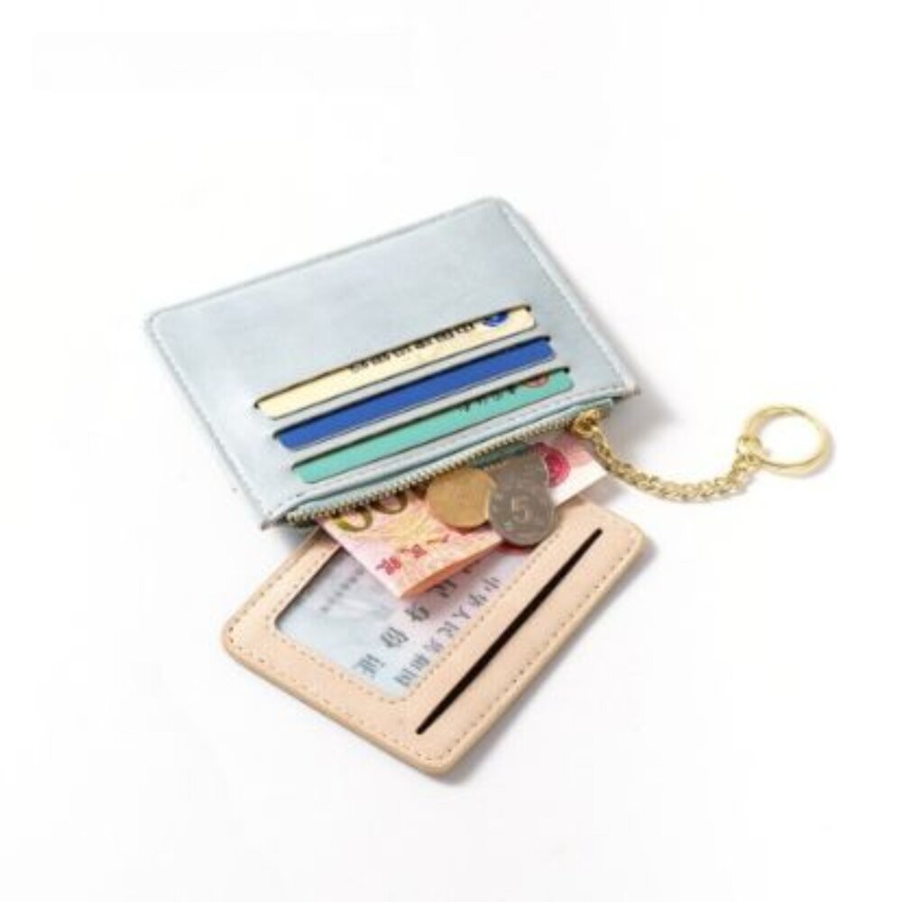 【實體店+發票】多功能皮革卡夾零錢包 可拆卸兩用錢包卡包 女用錢包 多功能小錢包 零錢包 cardbag 輕巧 時尚 送-細節圖2