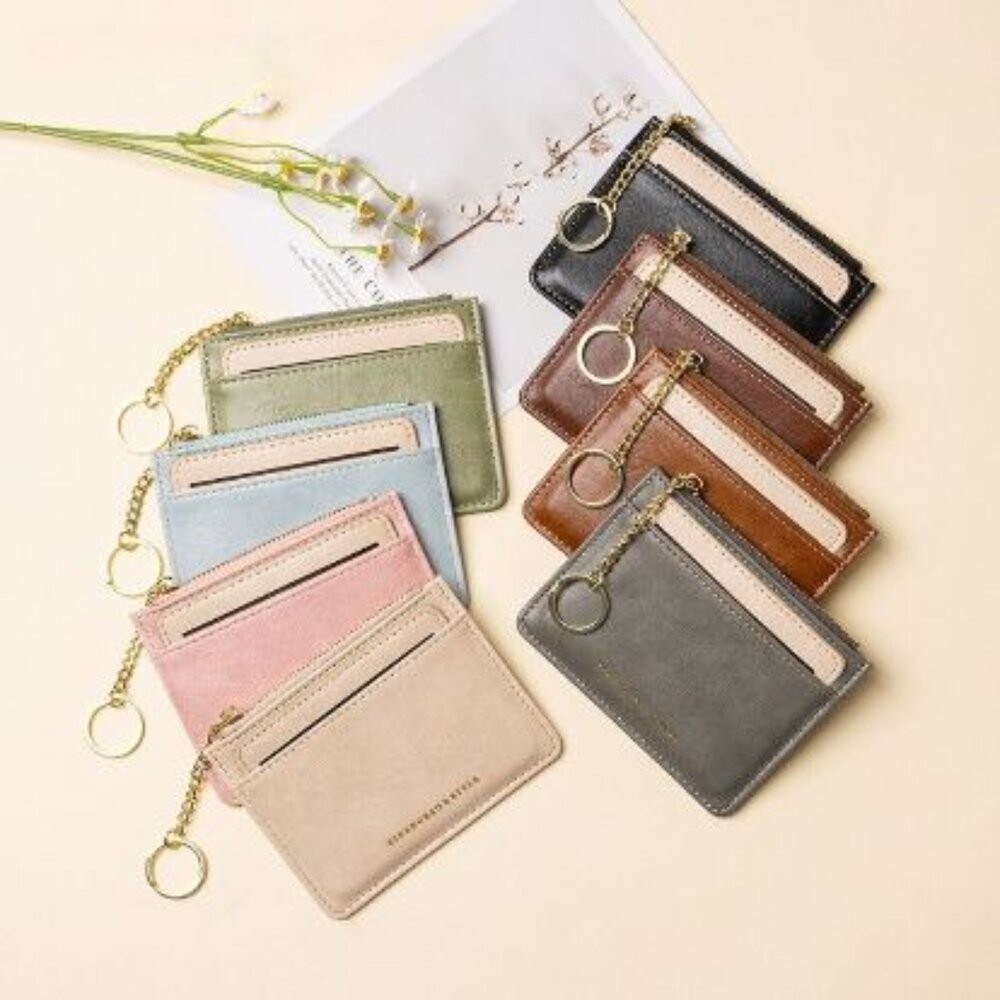 【實體店+發票】多功能皮革卡夾零錢包 可拆卸兩用錢包卡包 女用錢包 多功能小錢包 零錢包 cardbag 輕巧 時尚 送-細節圖3