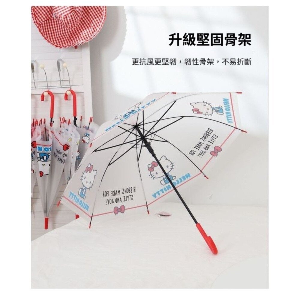 【實體店+發票】三麗鷗長柄傘 雨傘 兒童雨傘 學生傘 凱蒂貓 玉桂狗 蠟筆小新 可愛雨傘 平行輸入 送禮-細節圖3