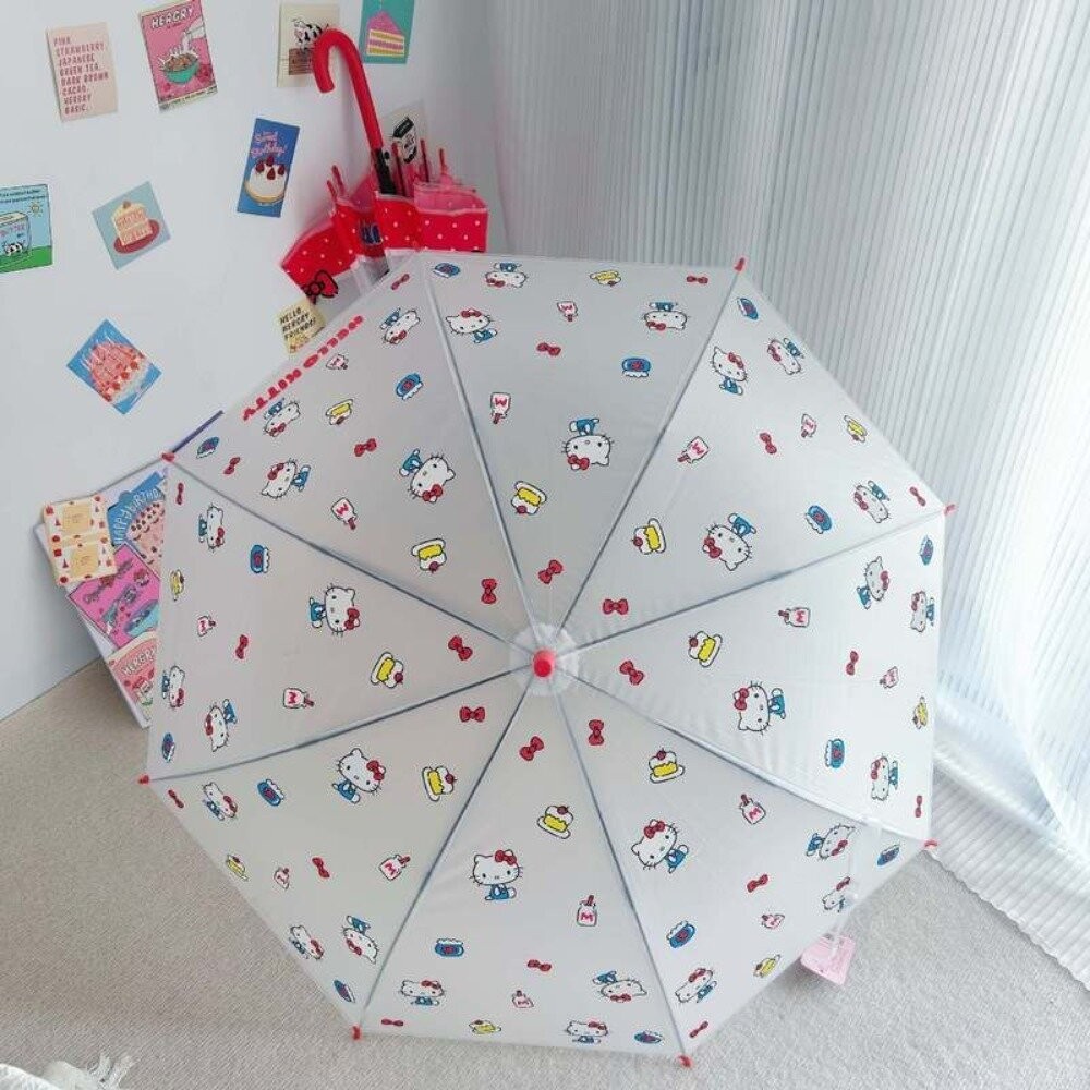 【實體店+發票】三麗鷗長柄傘 雨傘 兒童雨傘 學生傘 凱蒂貓 玉桂狗 蠟筆小新 可愛雨傘 平行輸入 送禮-細節圖4