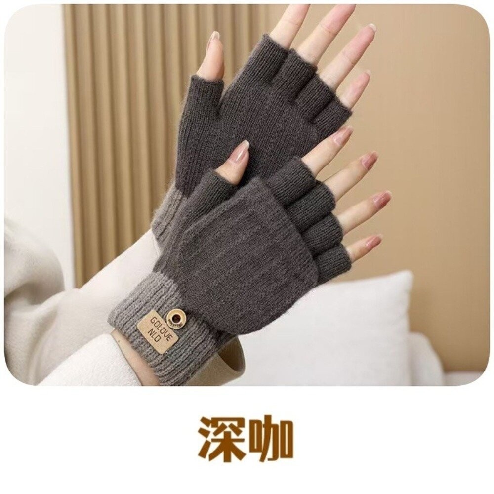 【台北士林*店面】羊駝絨翻蓋兩用手套 保暖手套 防風 防寒 GOLOVEJOY 輕巧 送禮-規格圖9