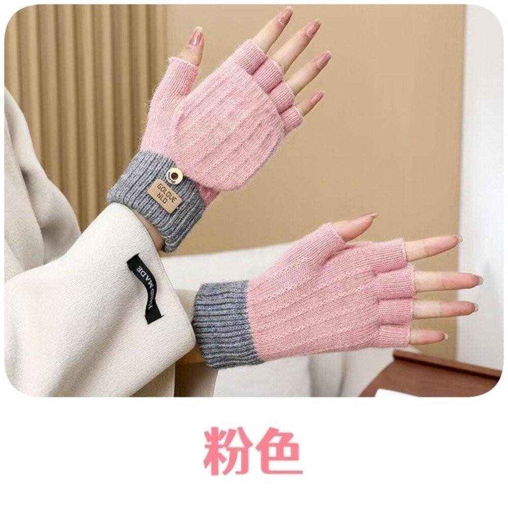 【台北士林*店面】羊駝絨翻蓋兩用手套 保暖手套 防風 防寒 GOLOVEJOY 輕巧 送禮-規格圖9